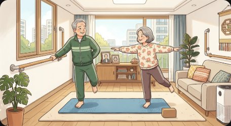 2026 노인 낙상 예방 완벽 가이드 — 원인·위험 요인·환경 개선·근력 운동·골절 후 재활·보조기기까지 총정리